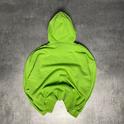 Ganni neon organic  cotton hoodie - L/XL