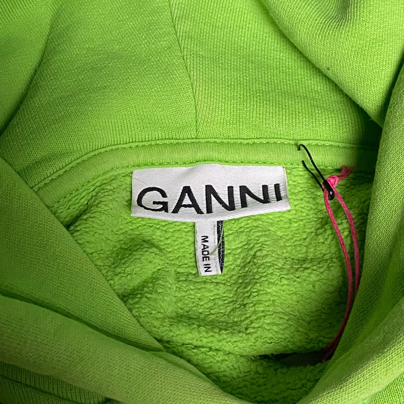 Ganni neon organic  cotton hoodie - L/XL