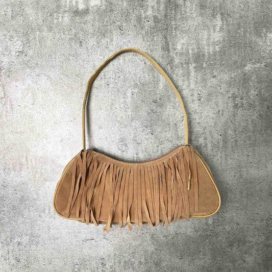 Deadstock purse with fringe