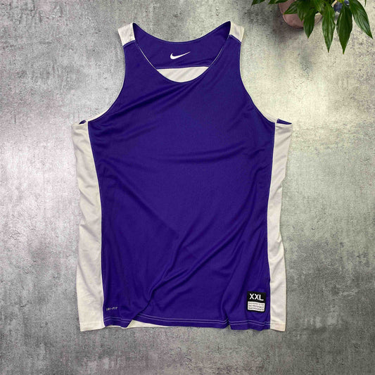Nike Dri-Fit Doublesided Purple Tank Top - XXL