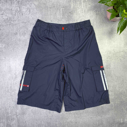 Vintage adidas navy cargo shorts - 32