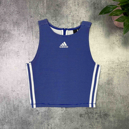 Adidas blue top - S