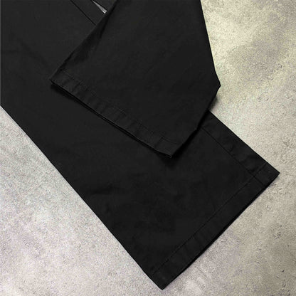 Reversed Belt Black Classic Pants - S/M