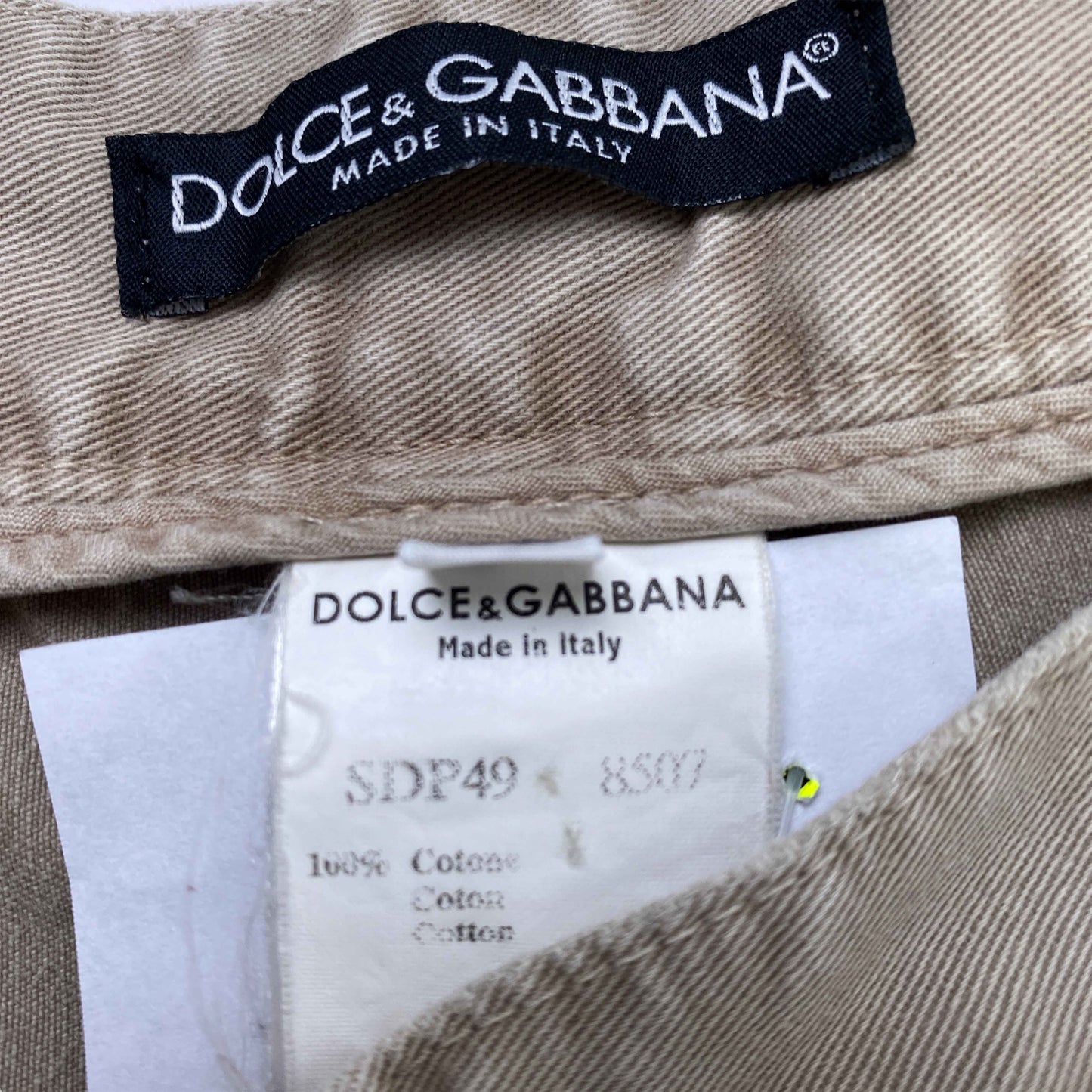 Dolce&amp;Gabbana Vintage Distressed Beige Jeans 50