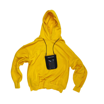 Unique yellow hoodie super oversize XL