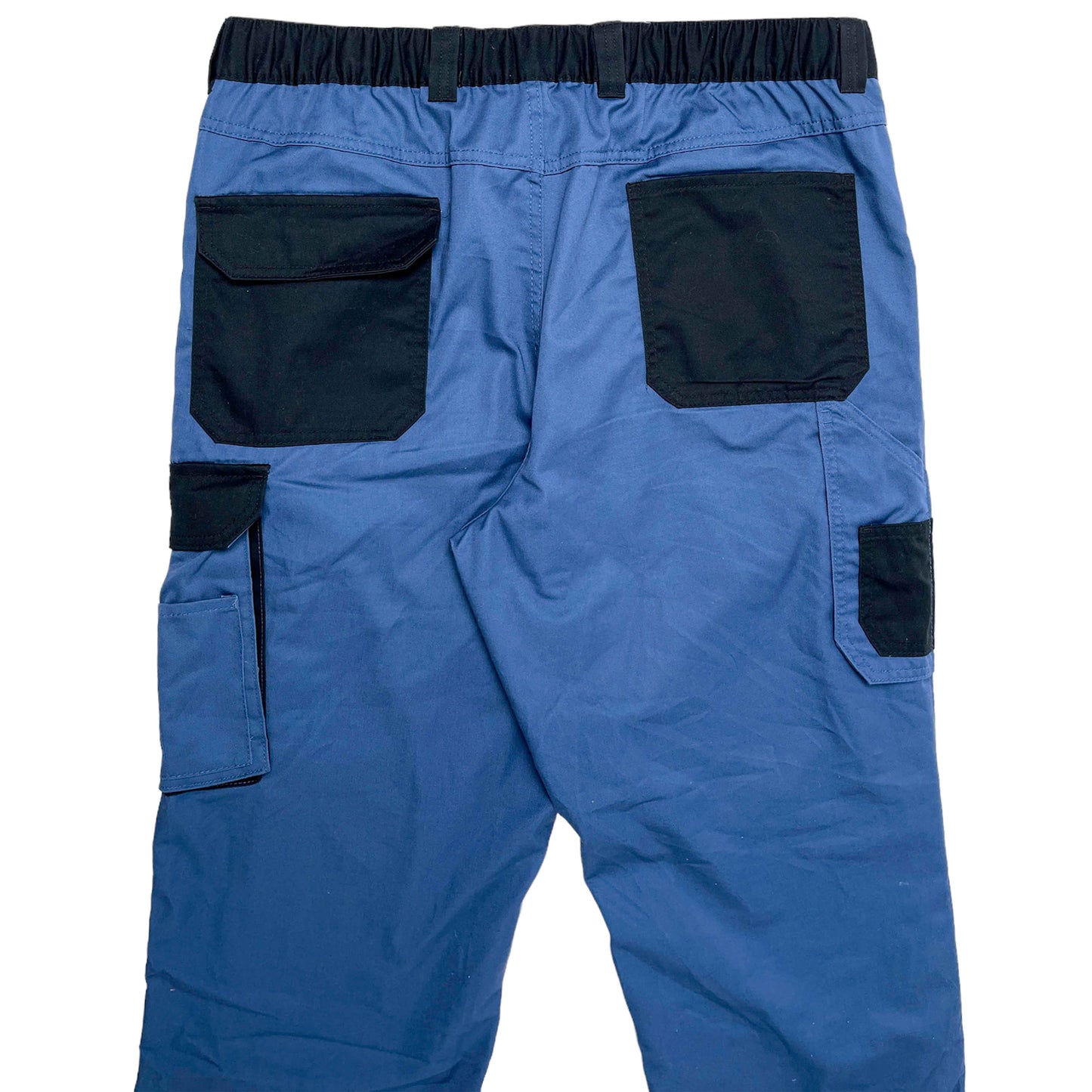 Multipocket Work Wear Pants Blue Black XL