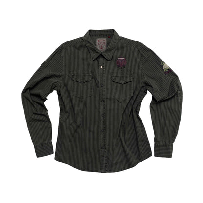 Kenvela Vintage Scull Dark Brown Shirt L