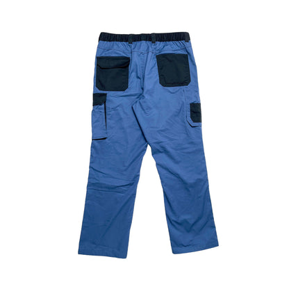 Multipocket Work Wear Pants Blue Black XL