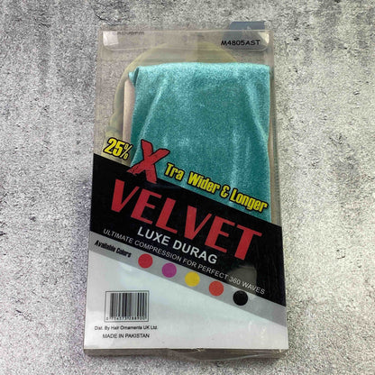 Velvet Luxe Durag Turquoise