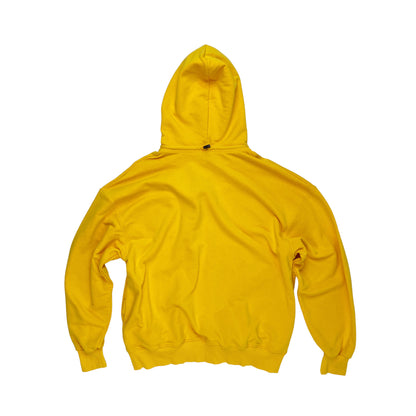 Unique yellow hoodie super oversize XL