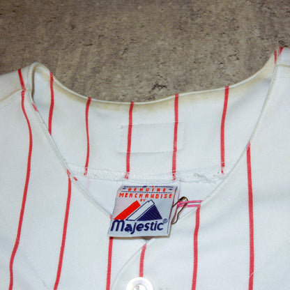 Majestic Phillies Rollins MLB white red jersey - XXL