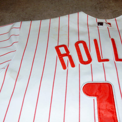 Majestic Phillies Rollins MLB white red jersey - XXL