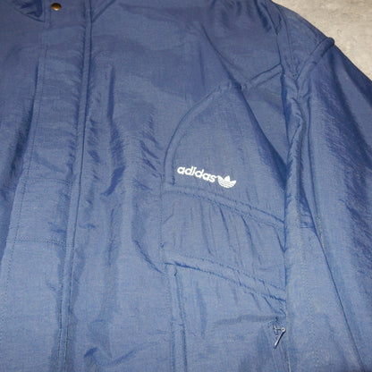 Adidas vintage navy track jacket - L