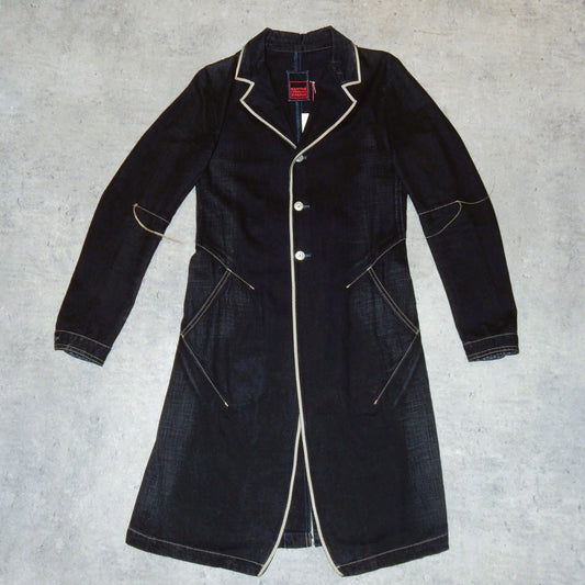 Marithe Francois Gribaud long dark coat - XS