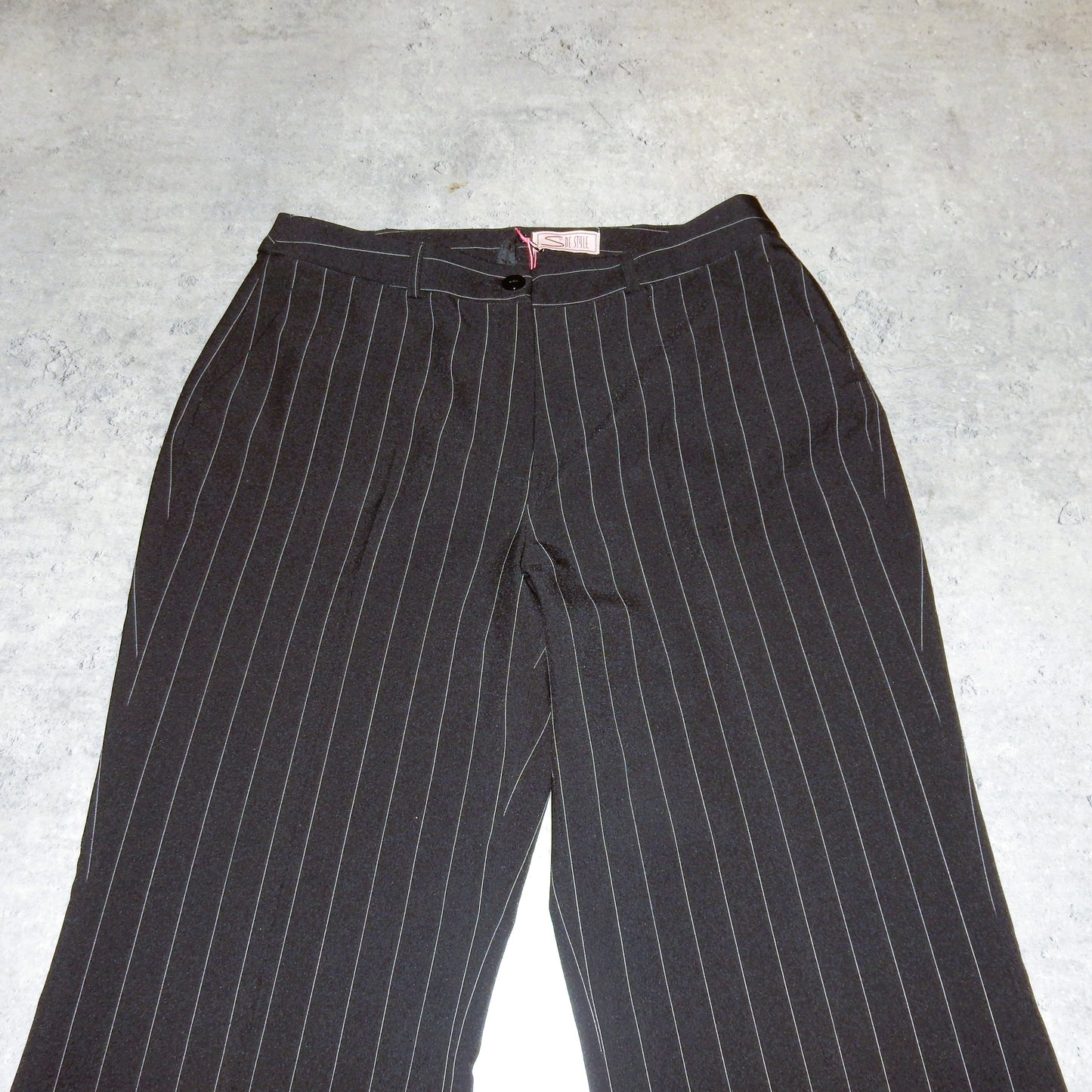 S De Style black stripped pants - M/L