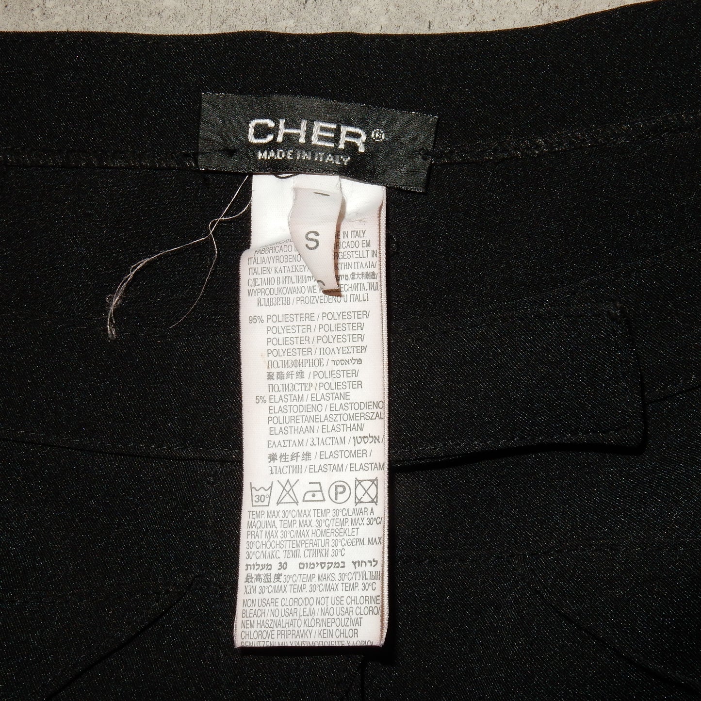 Cher avant garde black pants - S