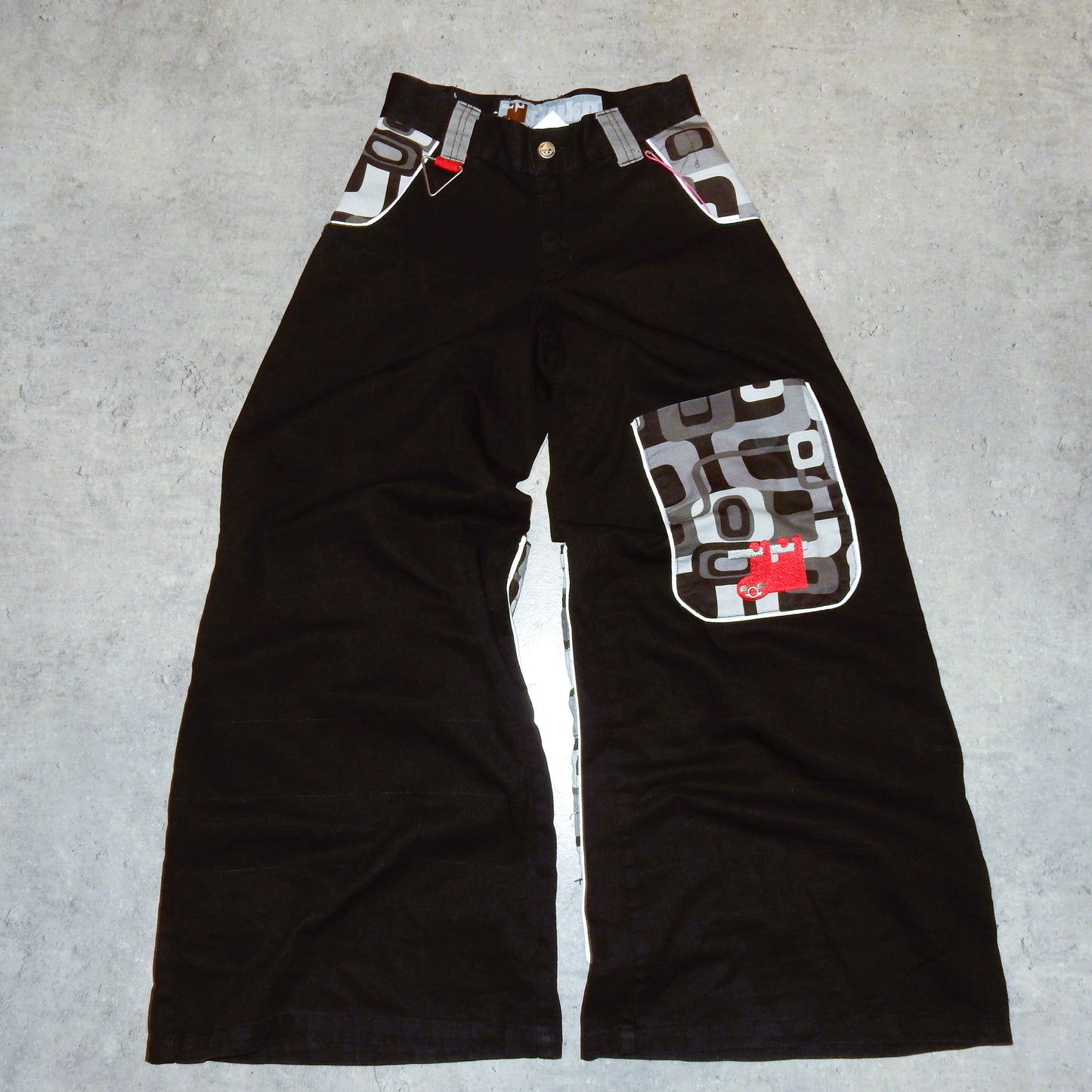 Stuka black y2k swag baggy jeans - 26