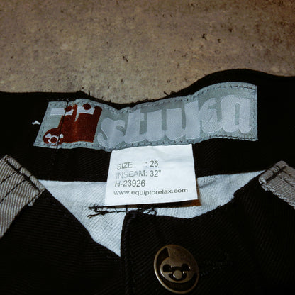 Stuka black y2k swag baggy jeans - 26