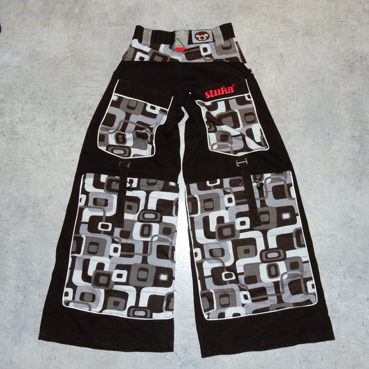 Stuka black y2k swag baggy jeans - 26