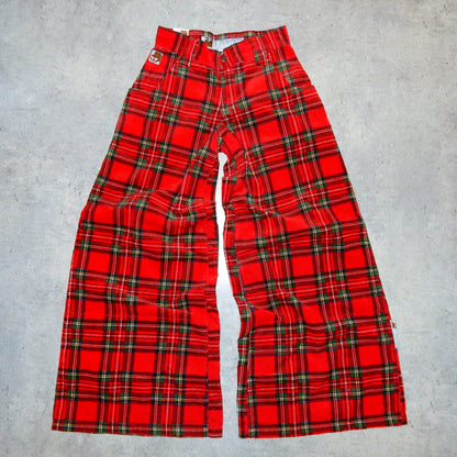 Stuka y2k swag checked red pants - 28