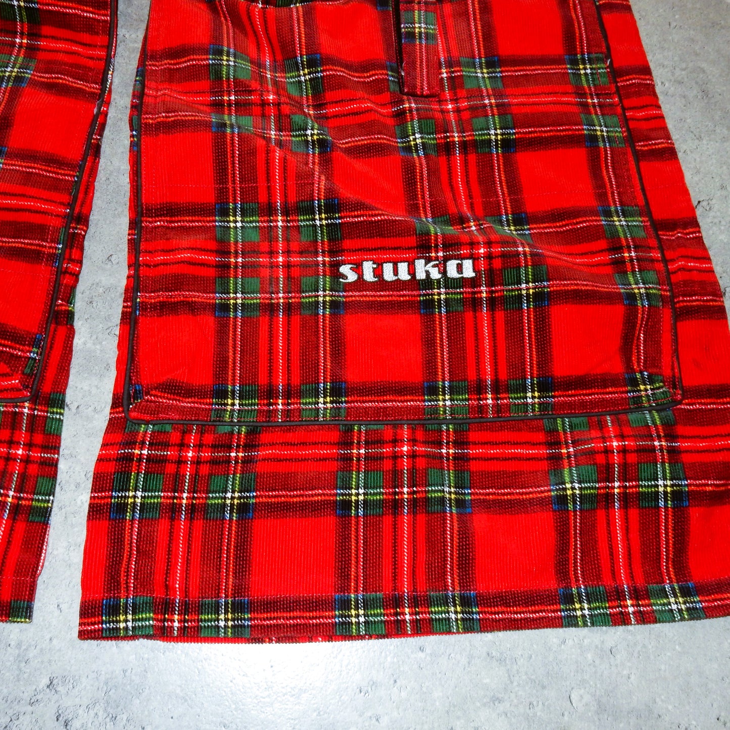 Stuka y2k swag checked red pants - 28