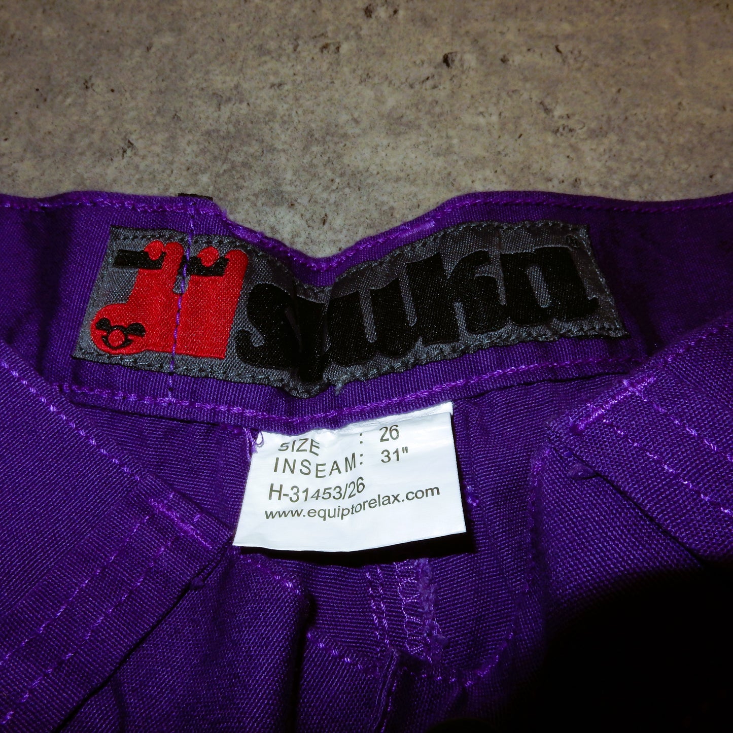 Stuka y2k swag purple baggy jeans piercing - 26