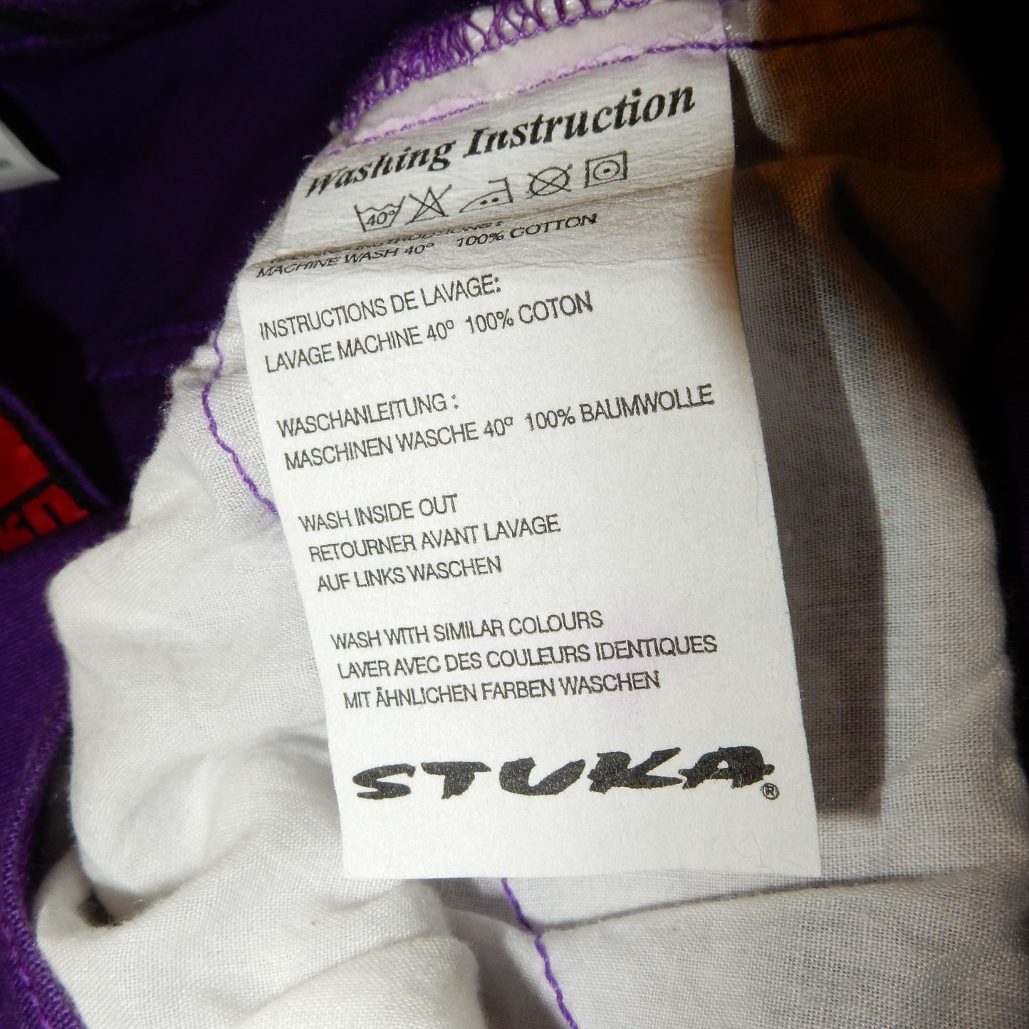 Stuka y2k swag purple baggy jeans piercing - 26