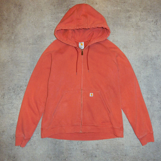 Carhartt peach workwear zip-up hoodie - XL