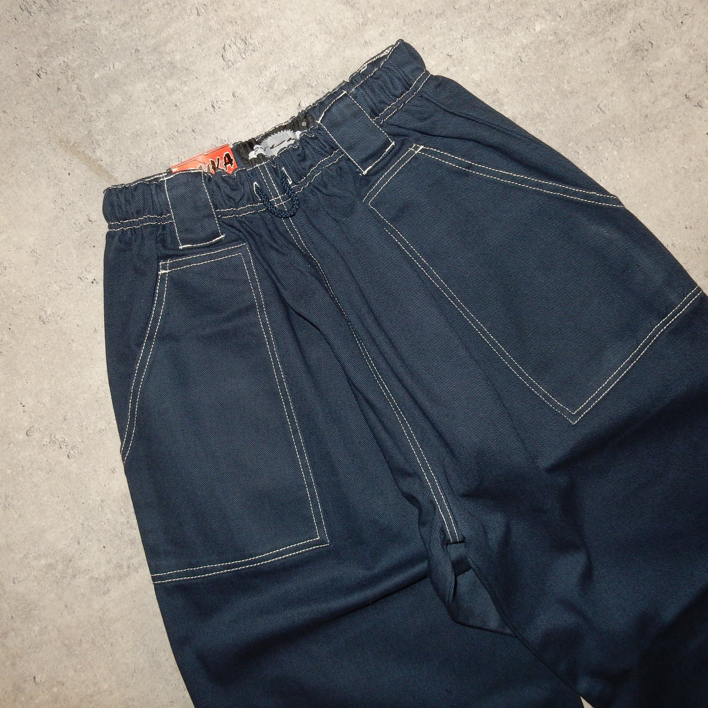 Stuka rap baggy y2k vintage navy pants - L