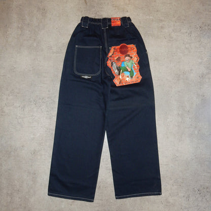 Stuka rap baggy y2k vintage navy pants - L