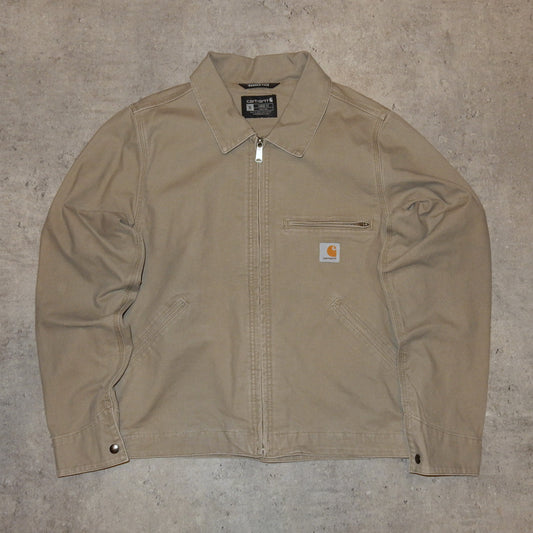 Carhartt workwear loose jean beige jacket - S