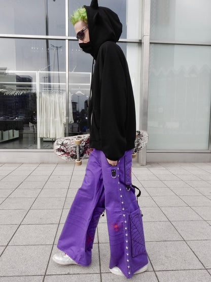 Stuka purple baggy jeans swag y2k rap - 30