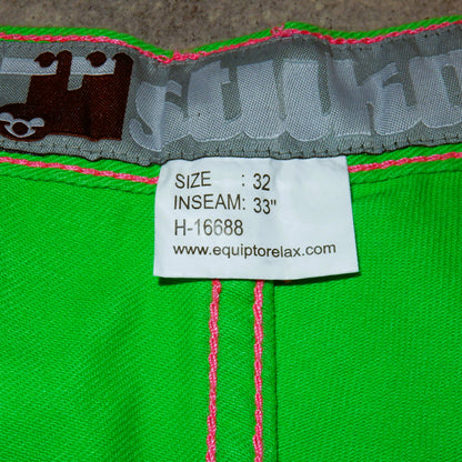 Stuka lime baggy jeans swag y2k rap - 32