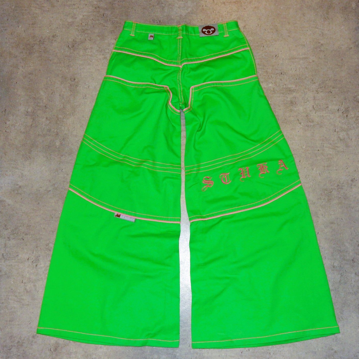 Stuka lime baggy jeans swag y2k rap - 32