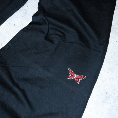 Stuka butterfly black baggy jeans y2k swag rap - 30