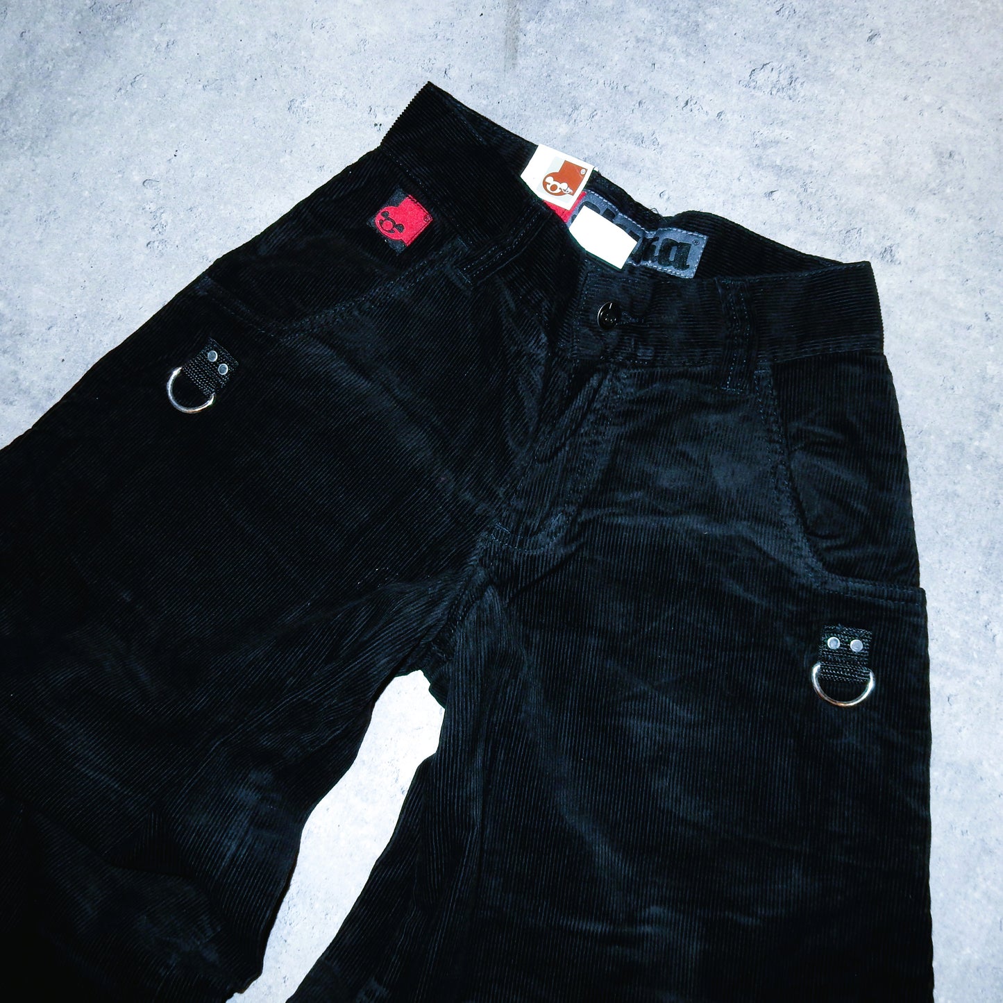 Stuka corduroy black baggy pants swag y2k rap - 26