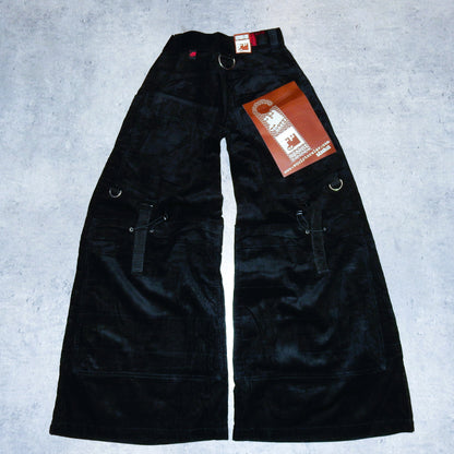 Stuka corduroy black baggy pants swag y2k rap - 26