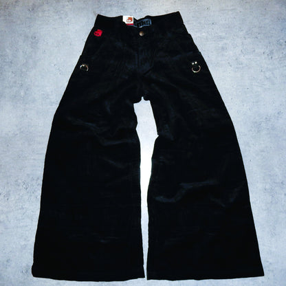 Stuka black corduroy pants swag y2k rap - 28