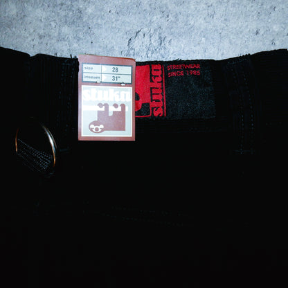 Stuka black corduroy pants swag y2k rap - 28