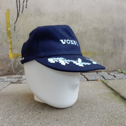 Volvo vintage wool navy cap hat