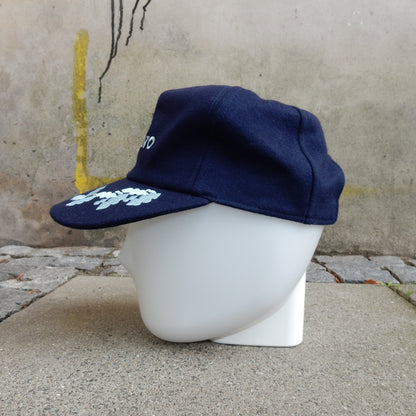 Volvo vintage wool navy cap hat