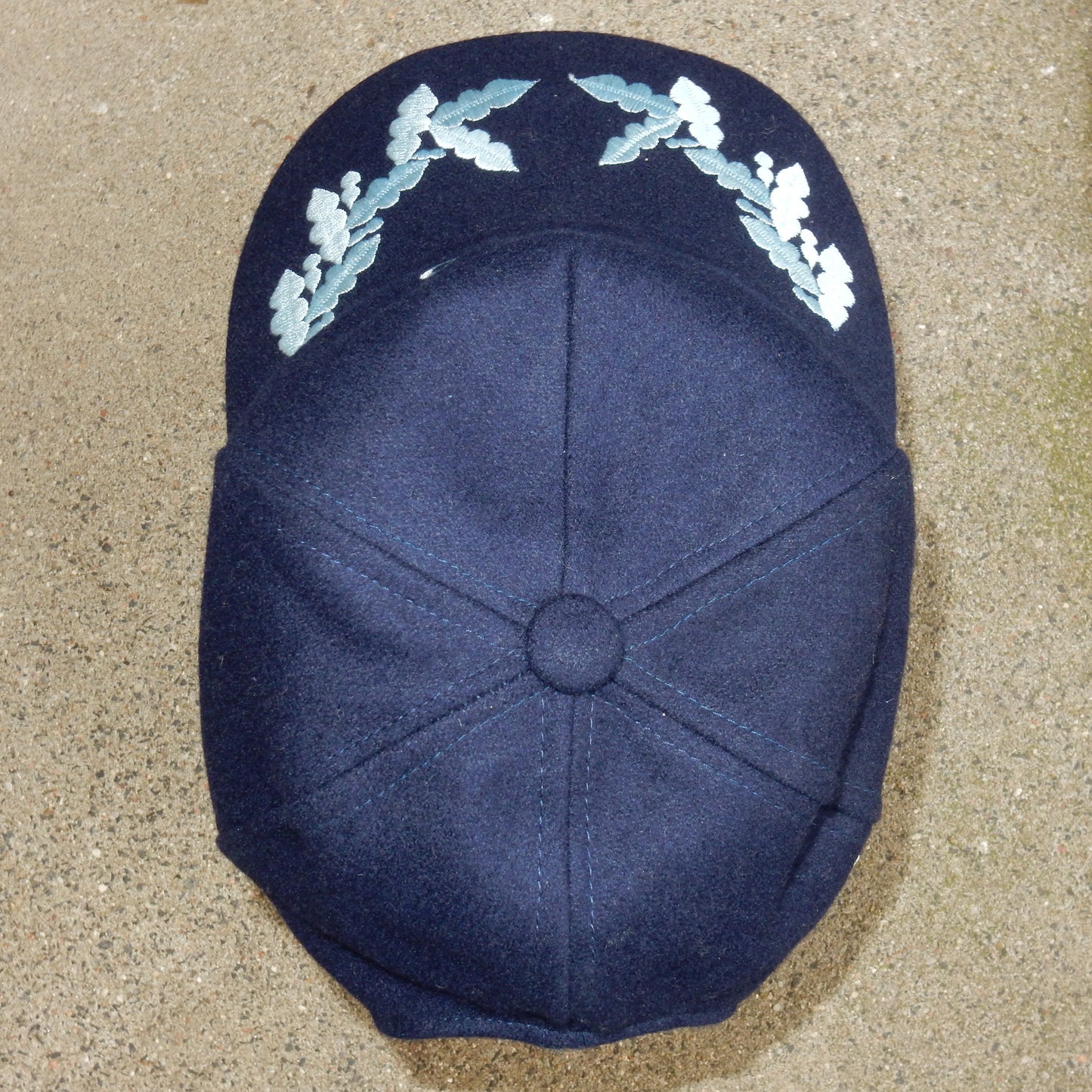 Volvo vintage wool navy cap hat