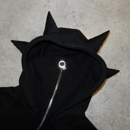 Horn Heroes boxy devil black hoodie - XL