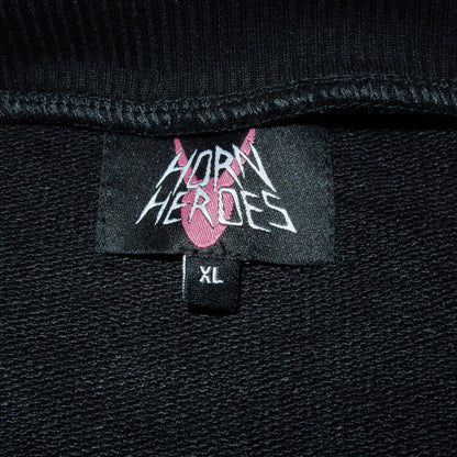 Horn Heroes boxy devil black hoodie - XL