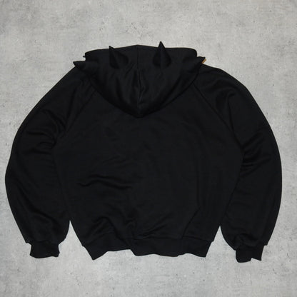 Horn Heroes boxy devil black hoodie - XL