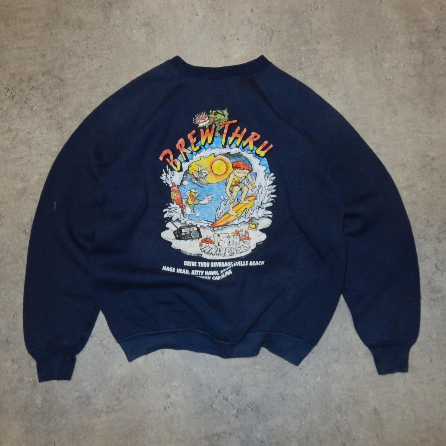 Brew Thru vintage 90's FOTL navy sweatshirt - XL