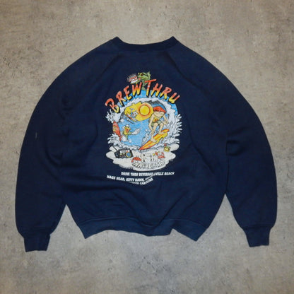 Brew Thru vintage 90's FOTL navy sweatshirt - XL