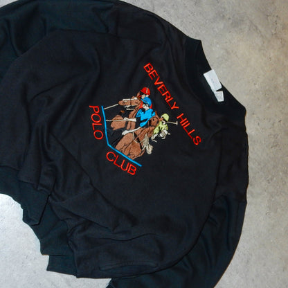 Beverly Hills Polo Club vintage black sweatshirt - M