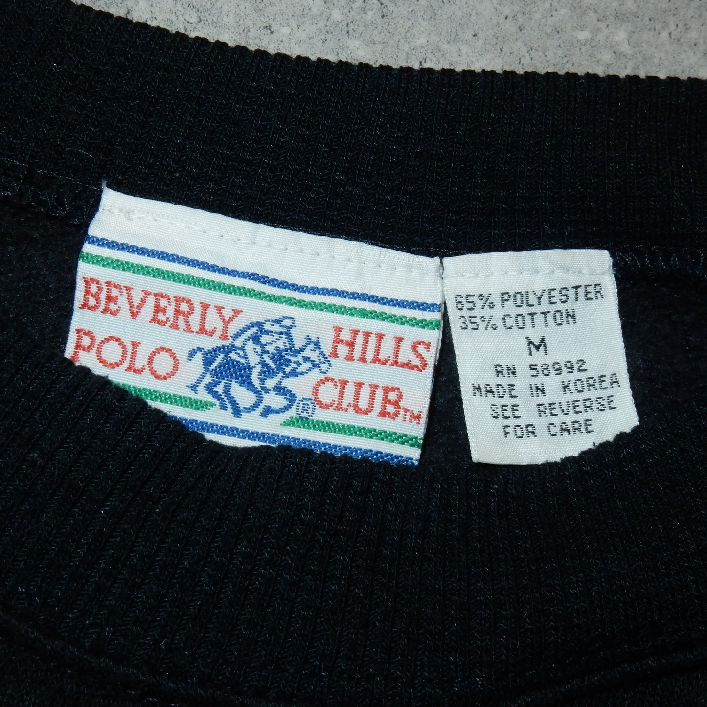 Beverly Hills Polo Club vintage black sweatshirt - M