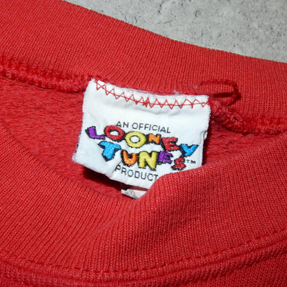 Looney tunes vintage red 90's sweatshirt - L